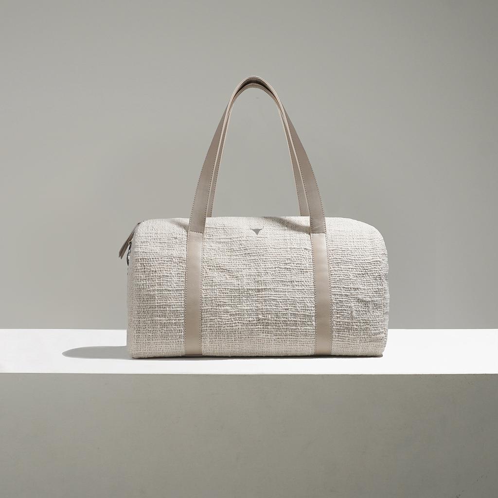 SAC MINI KHLOÉ - COTON TISSÉ BEIGE