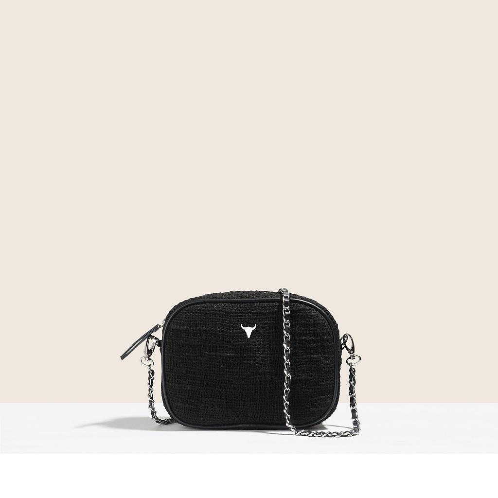 SAC XS GIULIA - COTON TISSÉ NOIR