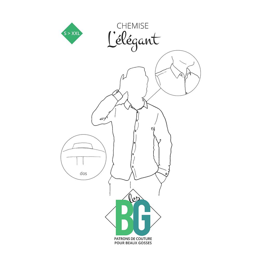 Patron de couture chemise homme les BG - L'élégant
