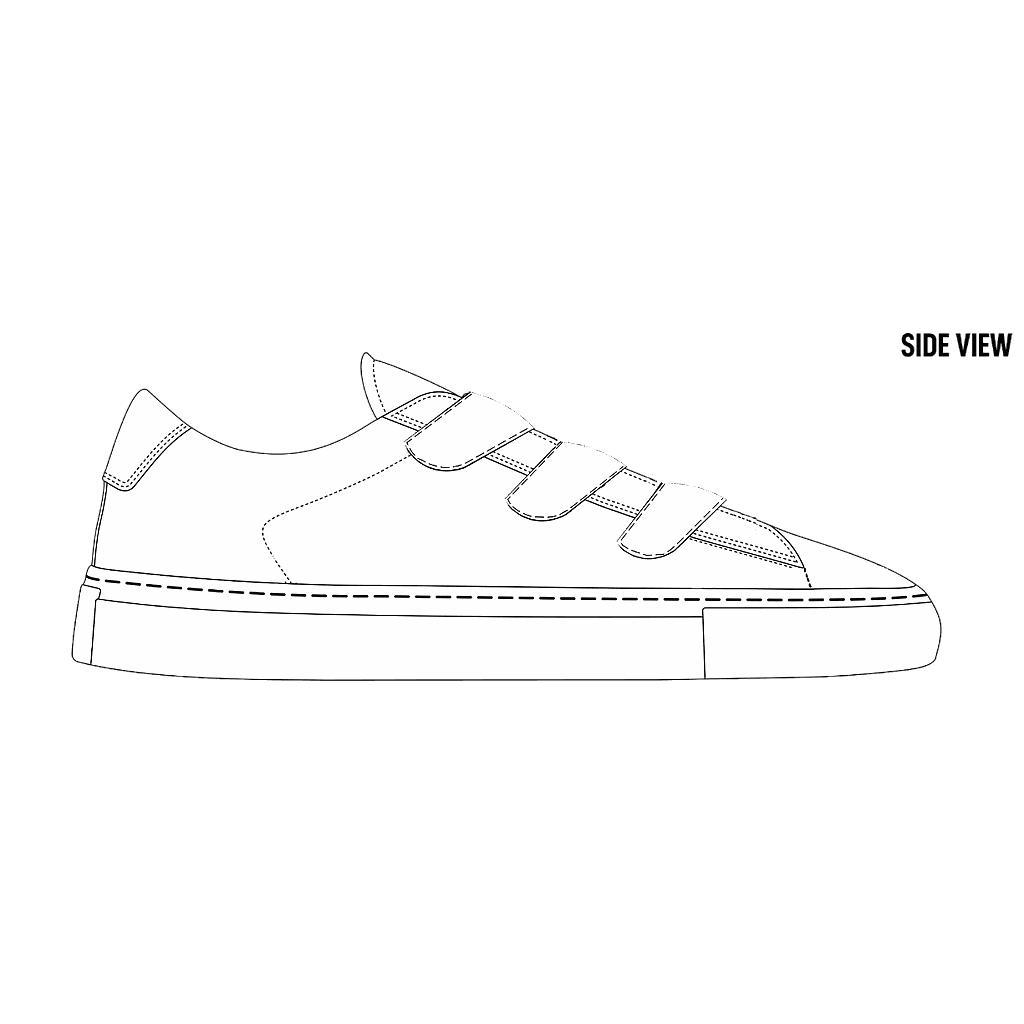 Velcro Nappa White