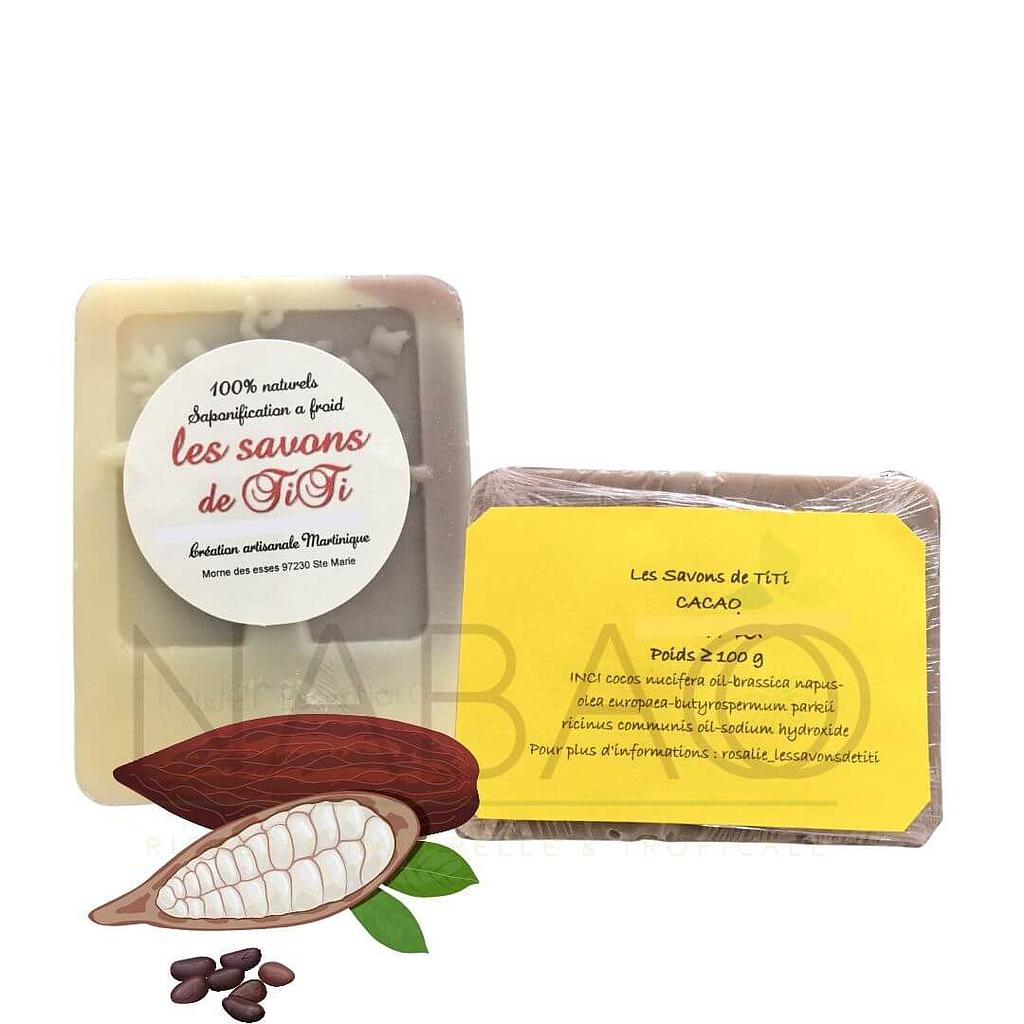Cacao savon saponifié à Froid Savon de Titi