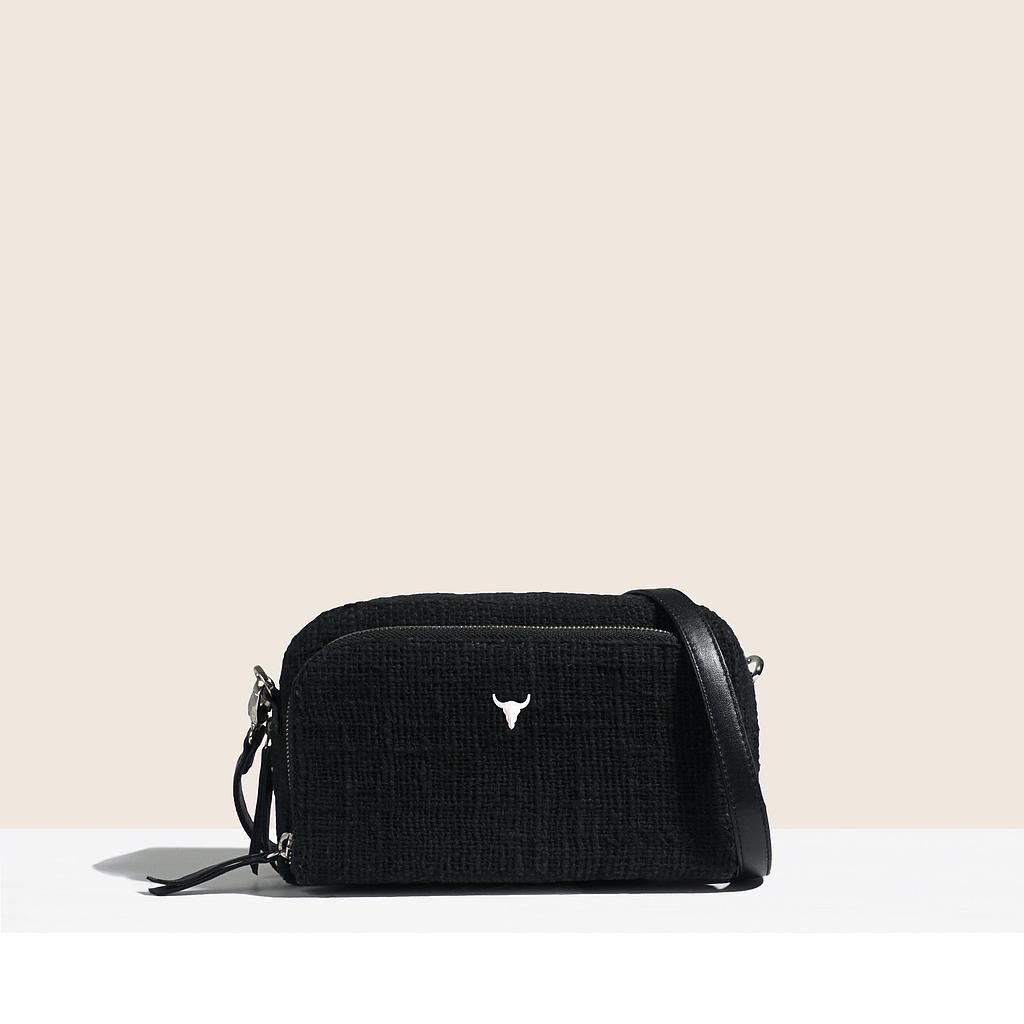 SAC MONIQUE - COTON TISSÉ NOIR