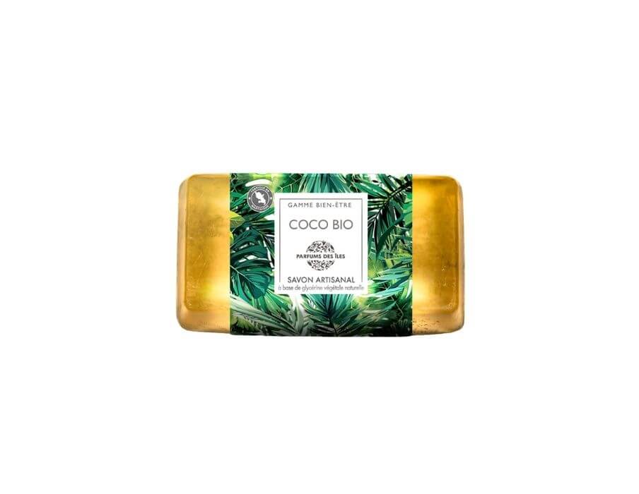 Savon glycérine huile de coco bio Parfums des iles 100gr