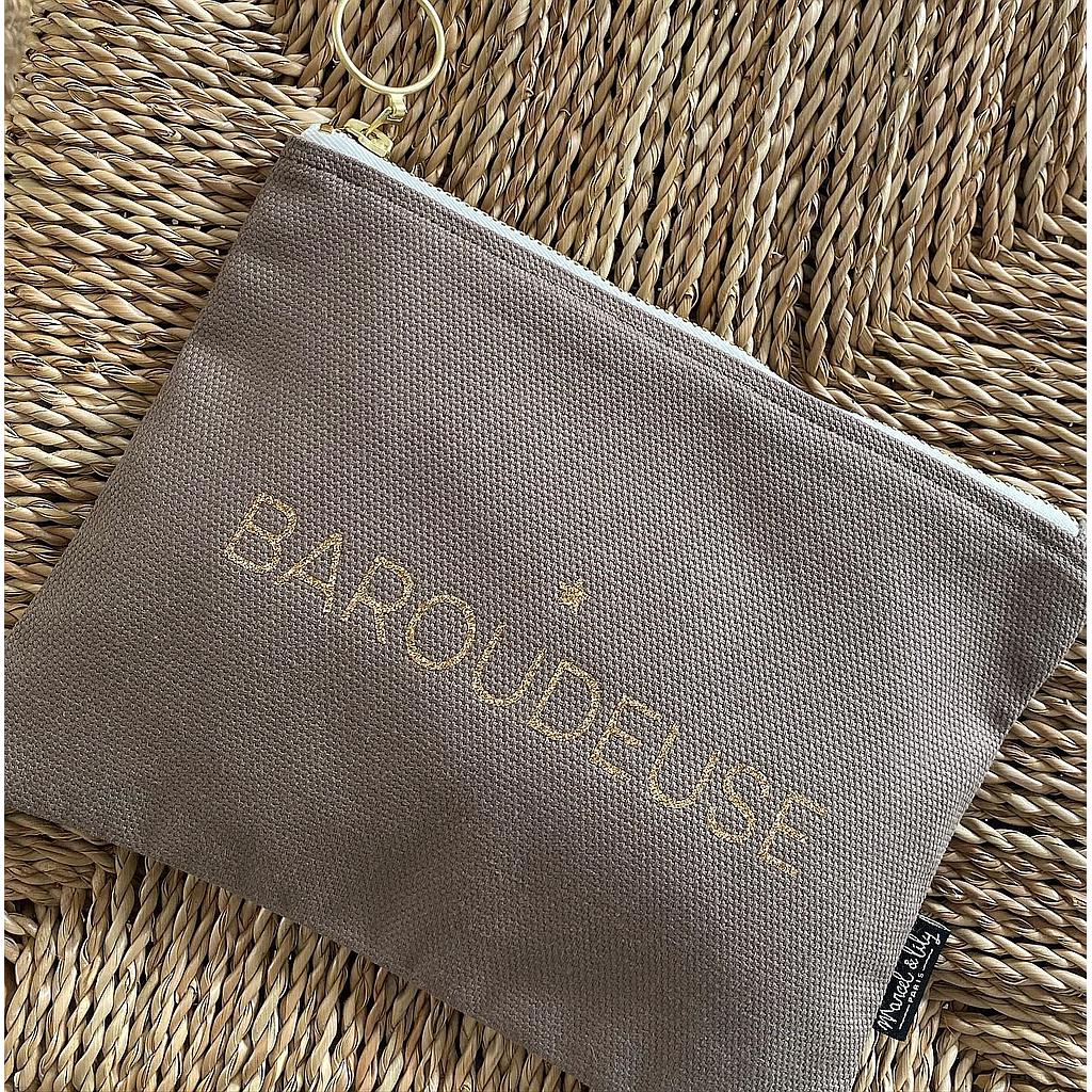 Trousse warm taupe BAROUDEUSE""