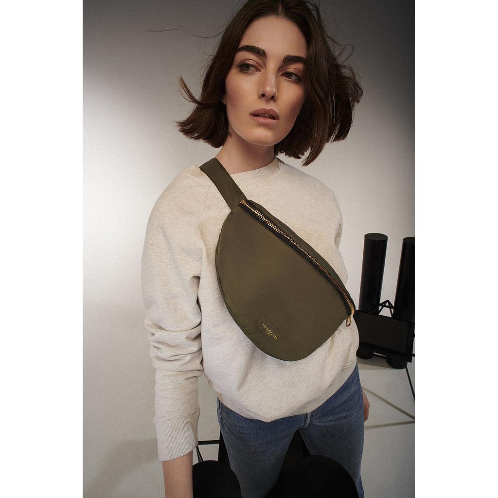 Aubry XL le sac banane - Nylon upcyclé kaki