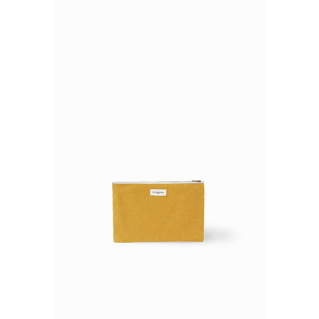 Barbette Medium la pochette - Coton recyclé moutarde
