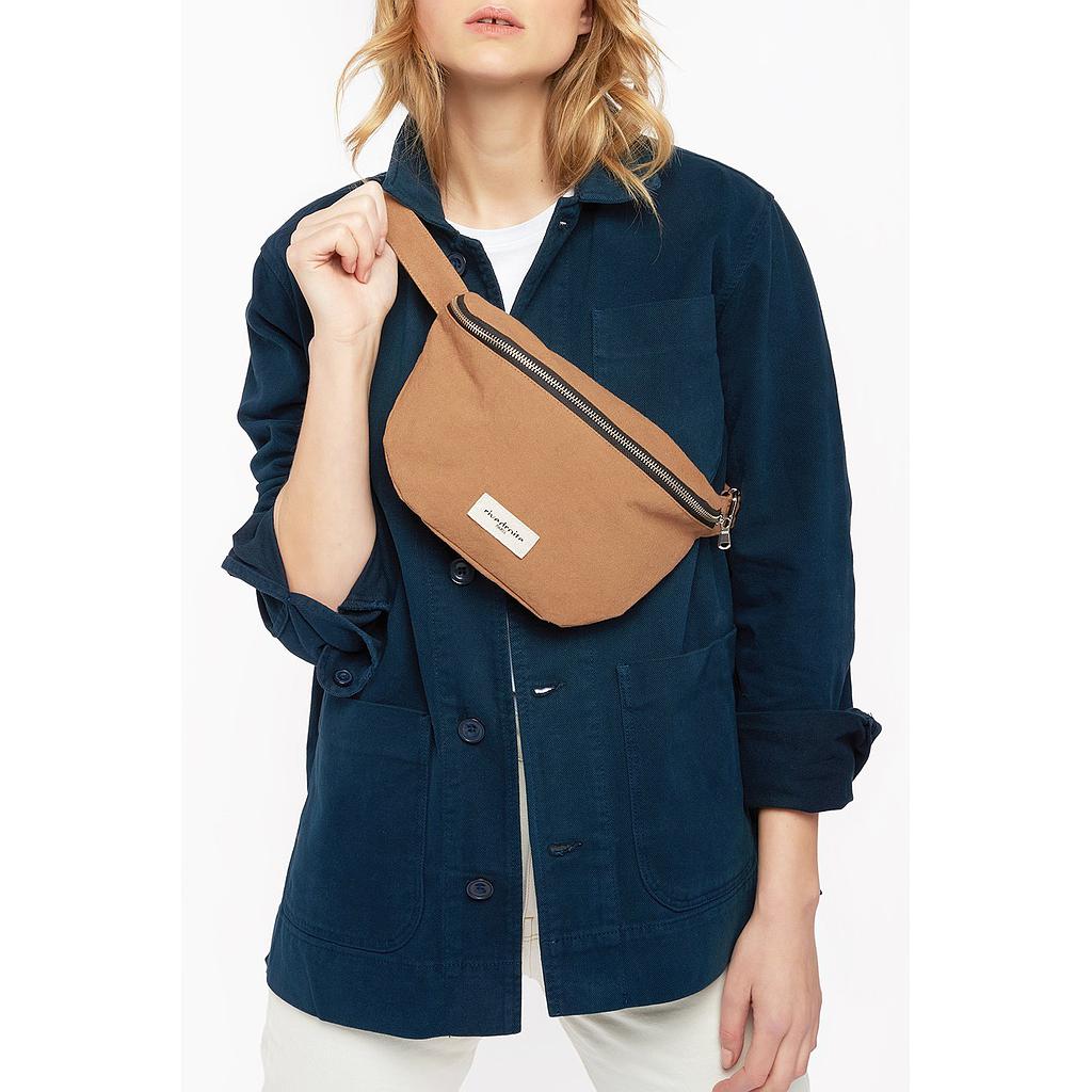 Custine le sac banane - Coton recyclé camel
