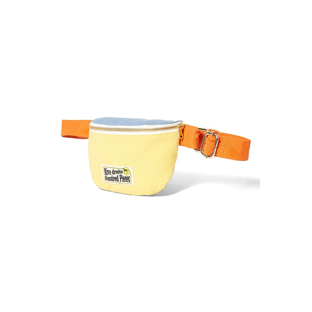 Custine le sac banane kids x Hundred Pieces - Coton recyclé orange &amp; jaune