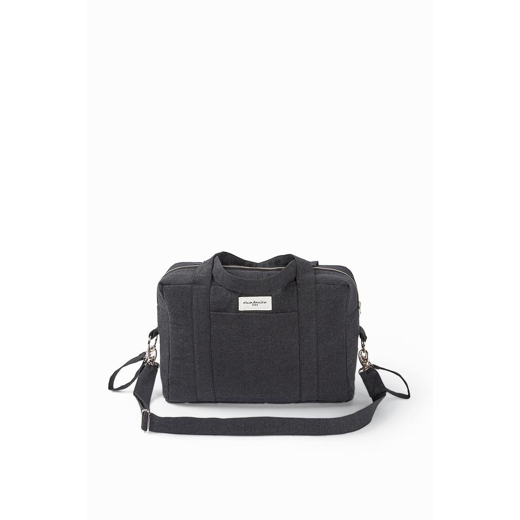 Darcy l'anti sac à langer - Coton recyclé noir