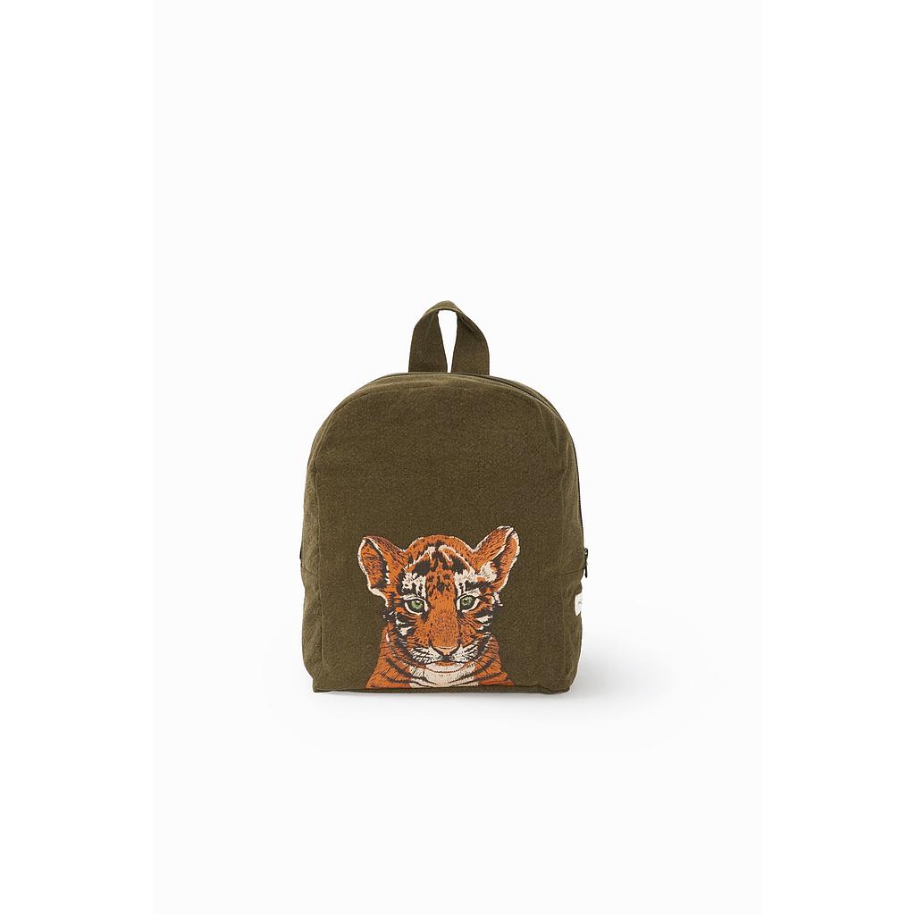 Hardy le sac à dos brodé - Tigre kaki