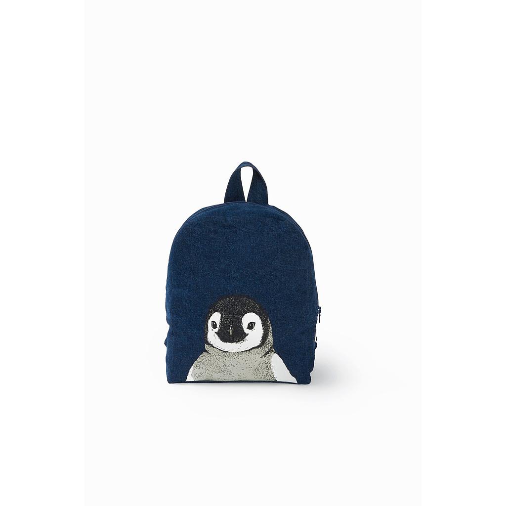 Hardy le sac à dos des maternelles - Pingouin denim brut