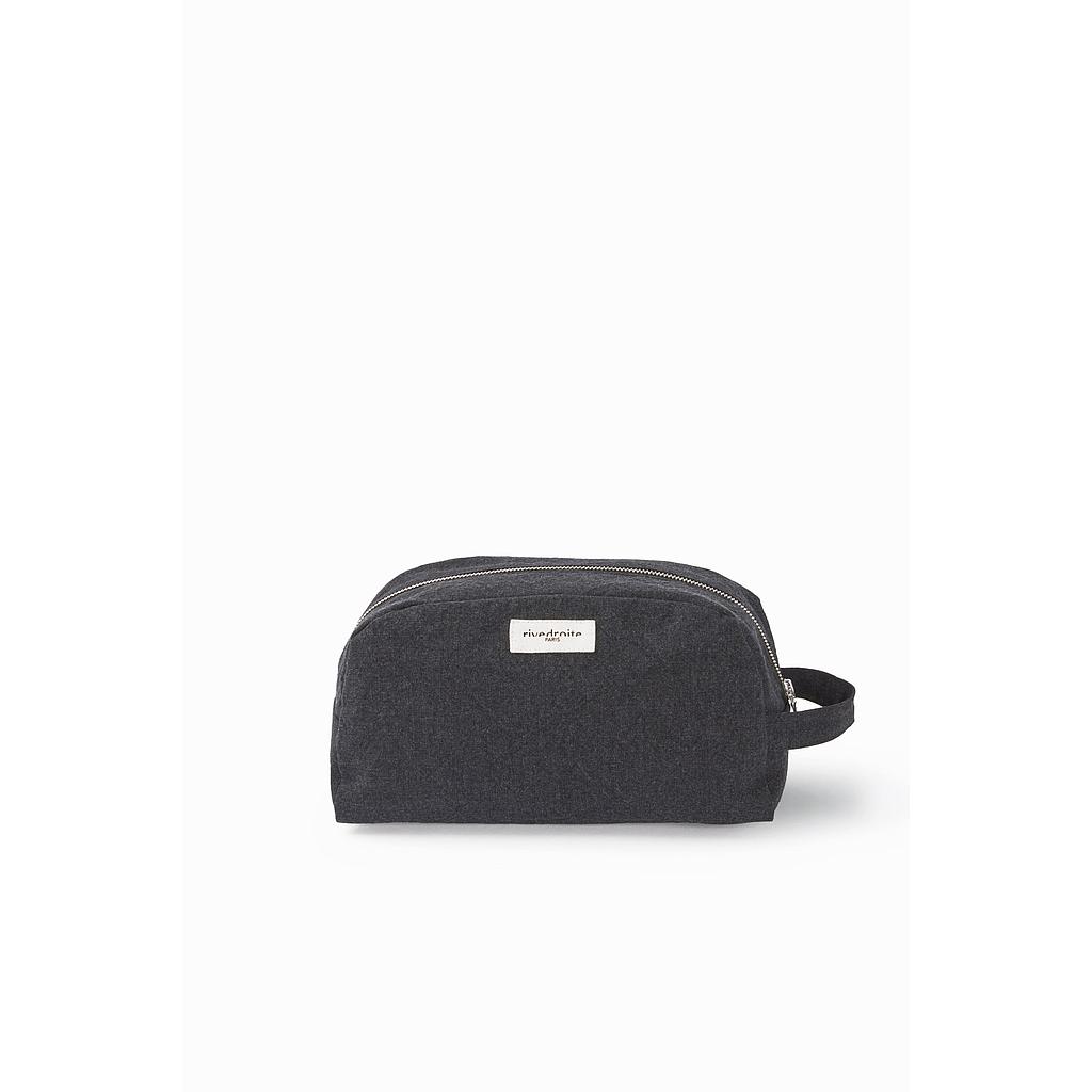 Hermel la trousse de toilette - Coton recyclé noir