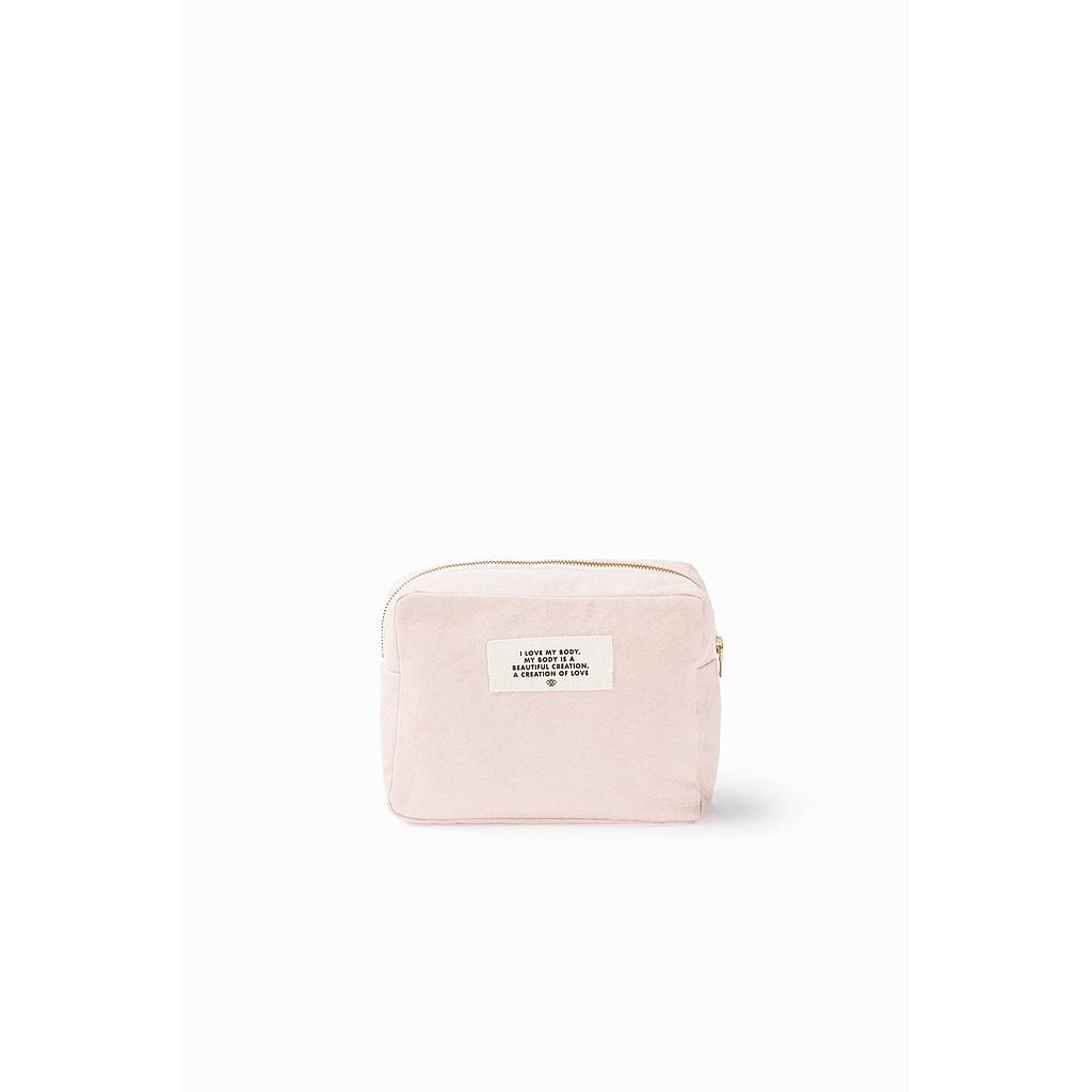 La pochette en collaboration avec Lili Barbery - Coton recyclé rose minéral