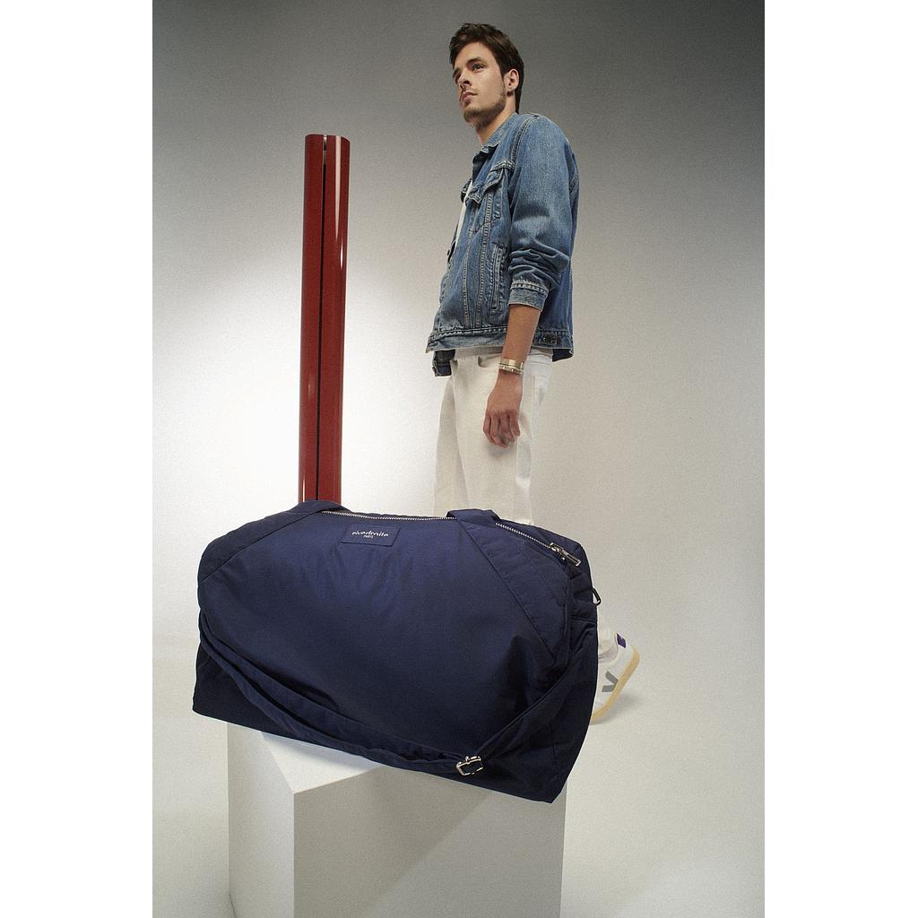 Ramus le sac weekend - Nylon upcyclé bleu marine
