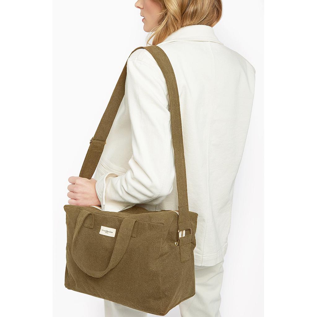 Sauval le city bag - Coton recyclé kaki