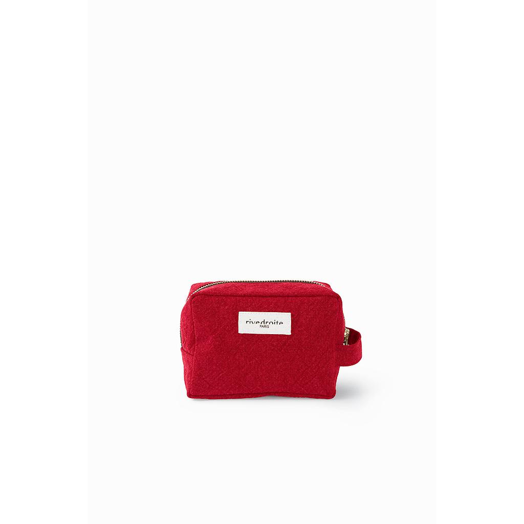 Tournelles la petite trousse - Coton recyclé rouge vibrant