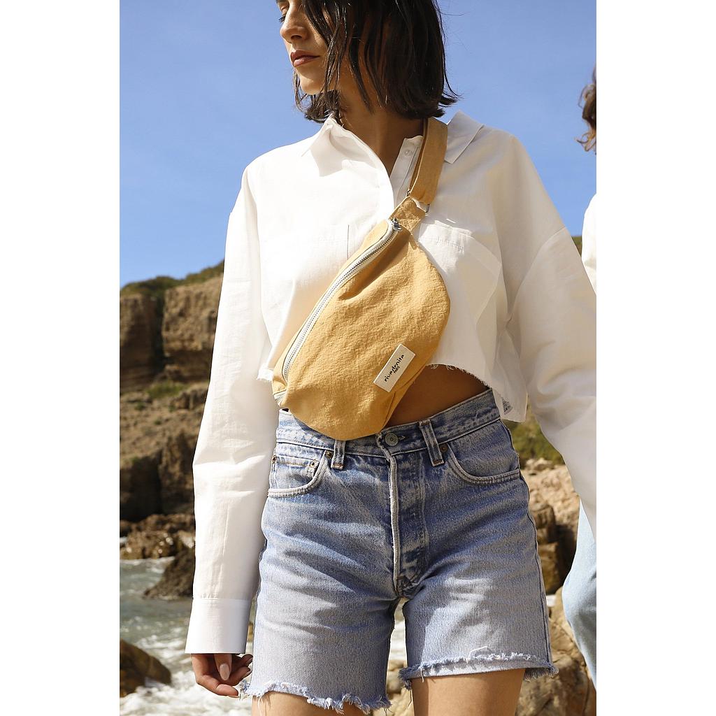 Custine le sac banane - Coton recyclé Jaune d'Ocre