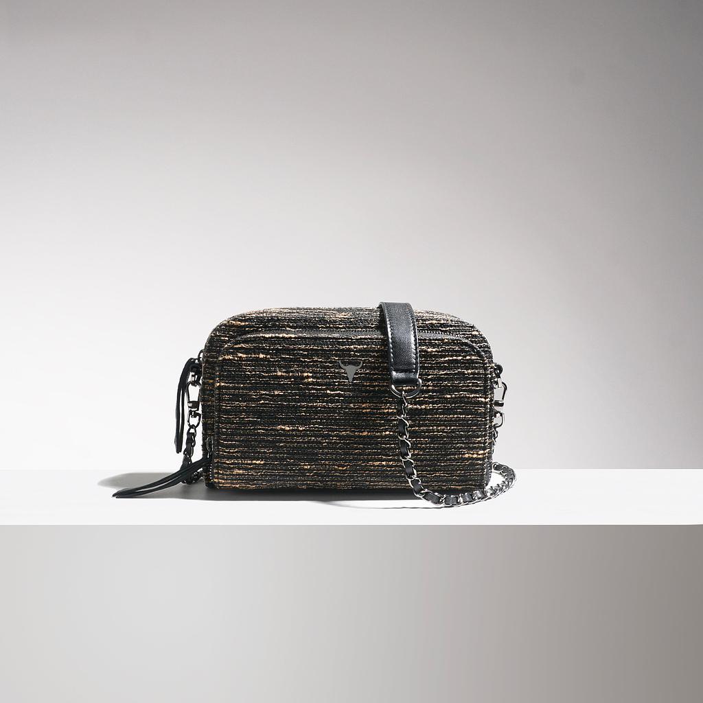 SAC MONIQUE - TWEED BLACK GOLD