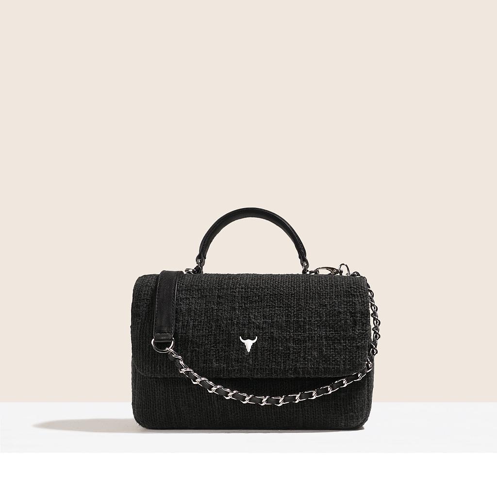 SAC BRIGITTE ORIGINAL - COTON TISSÉ NOIR