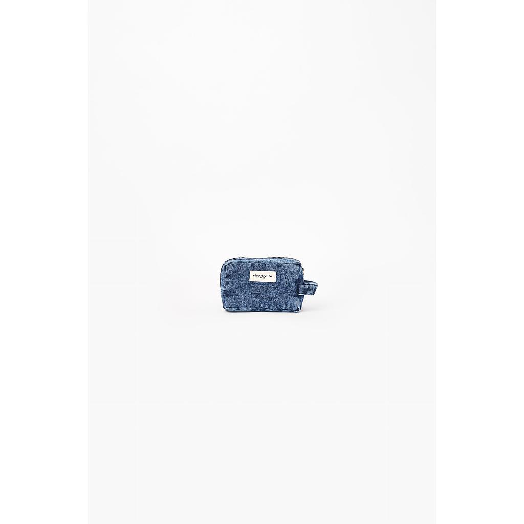 Tournelles la petite trousse - Denim upcyclé "Blue Snow"