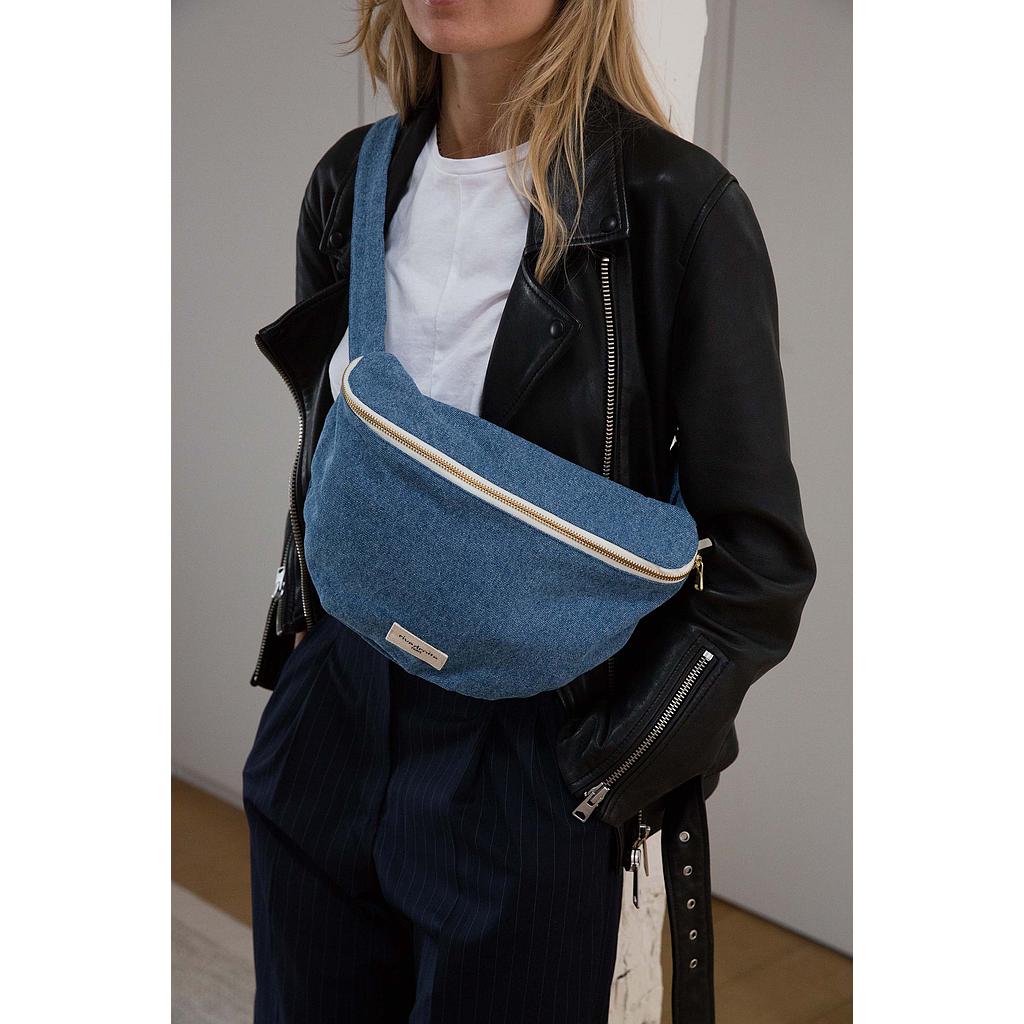 Custine XL le sac banane - Denim Clair upcyclé