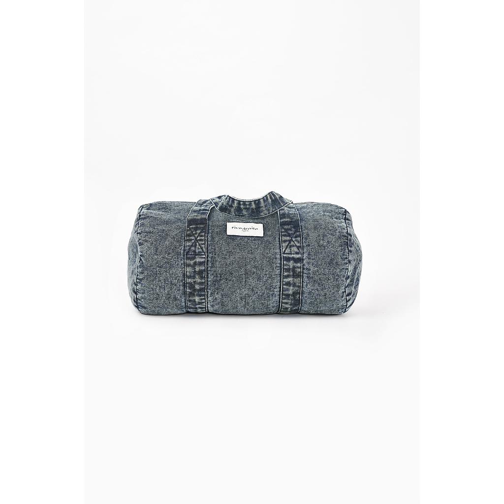 Ballu le petit sac polochon - Denim upcyclé "Dirty Snow"