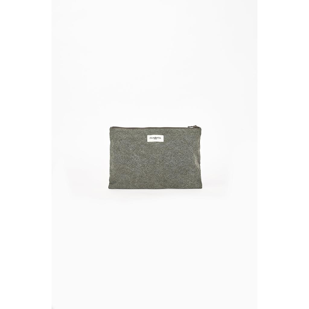 Barbette Medium la pochette - Coton recyclé "Green Snow"