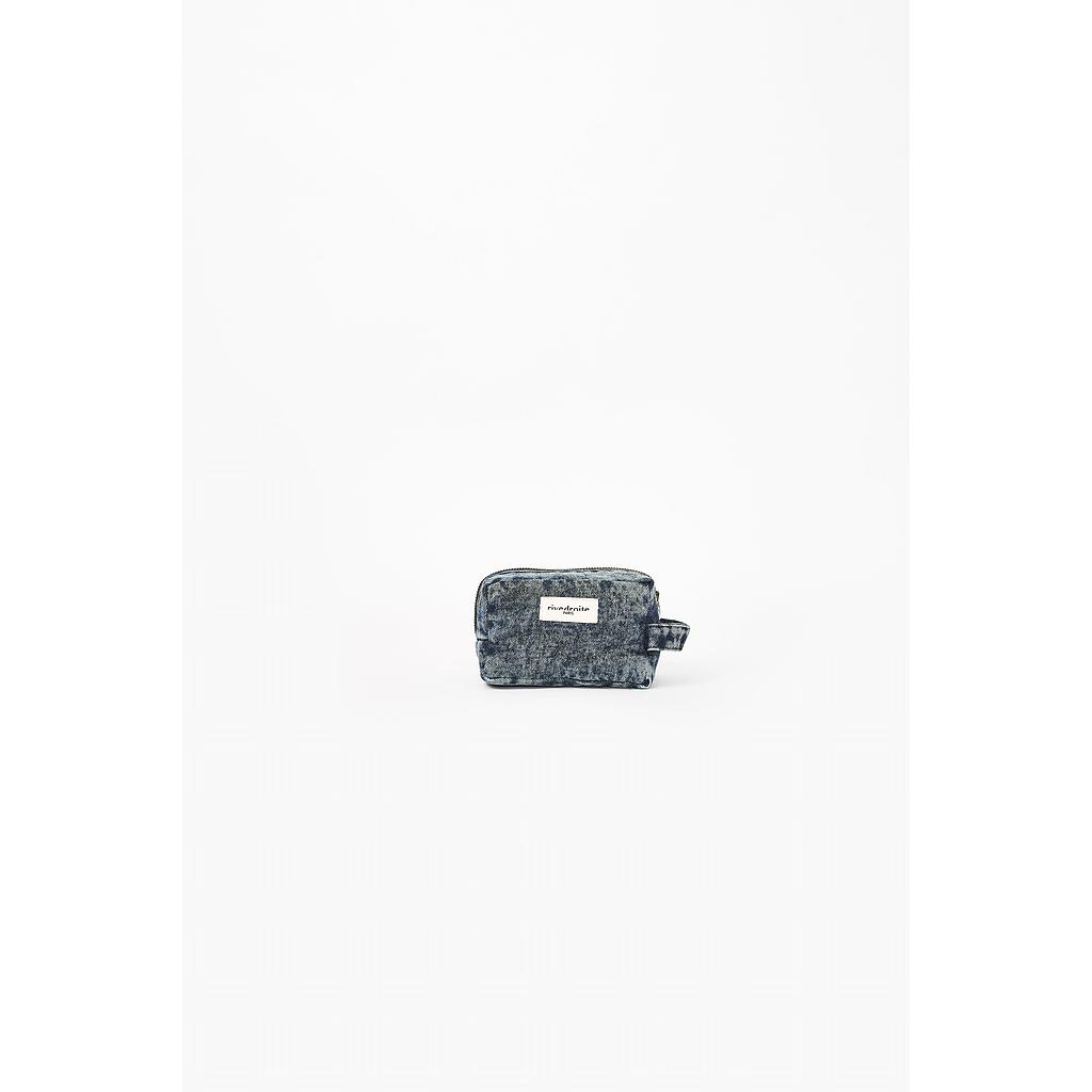 Tournelles la petite trousse - Denim upcyclé "Dirty Snow"