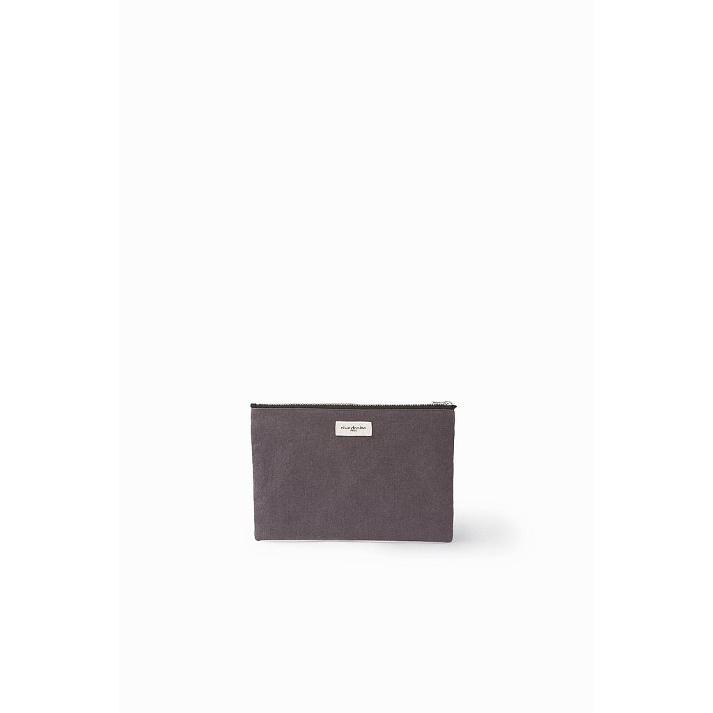 Barbette Medium la pochette - Coton recyclé gris ardoise