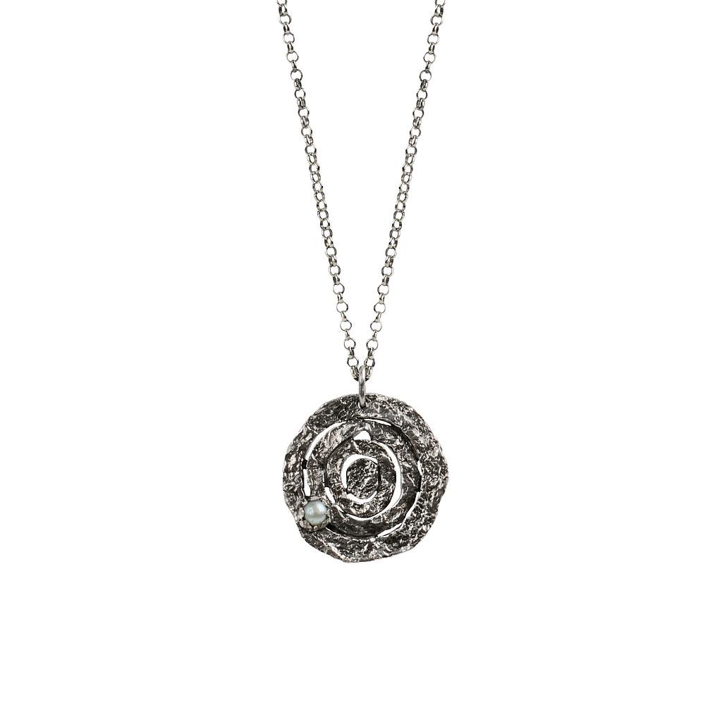 COLLIER HOMME - L'ÉCLIPSE PERLÉE