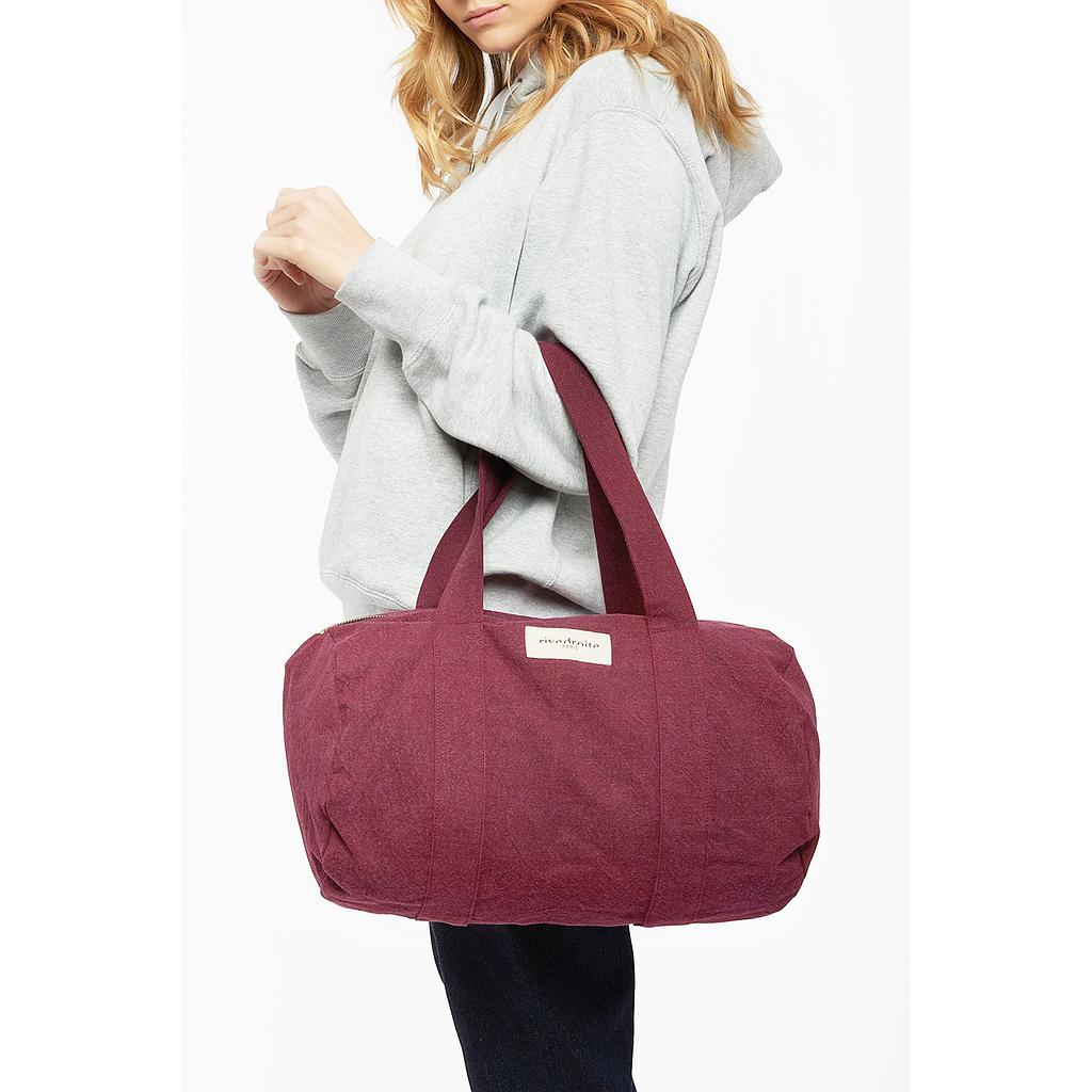 Ballu le petit sac polochon - Coton recyclé bordeaux