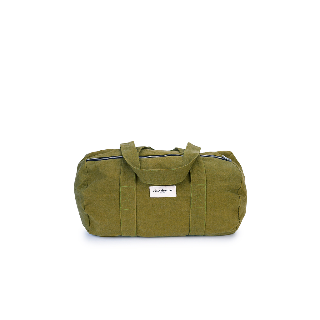Ballu le petit sac polochon - Coton recyclé vert olive