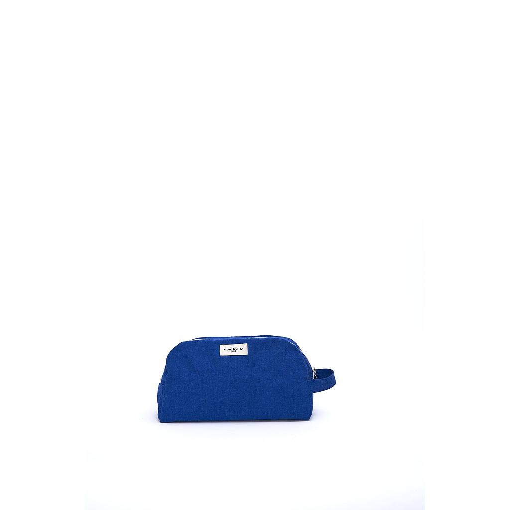 Hermel la trousse de toilette - Coton recyclé Bleu Azurit