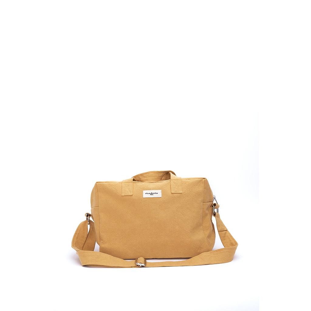 Sauval le city bag - Coton recyclé Jaune d'Ocre
