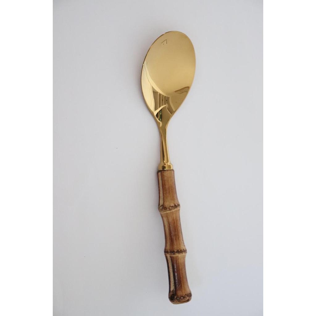 Bamboo Handle Rice Server Gold (Set of 6 Pcs)