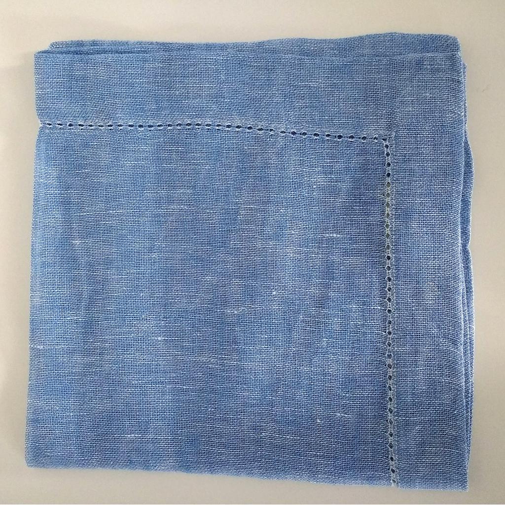 Linen Napkin French Blue Peacock