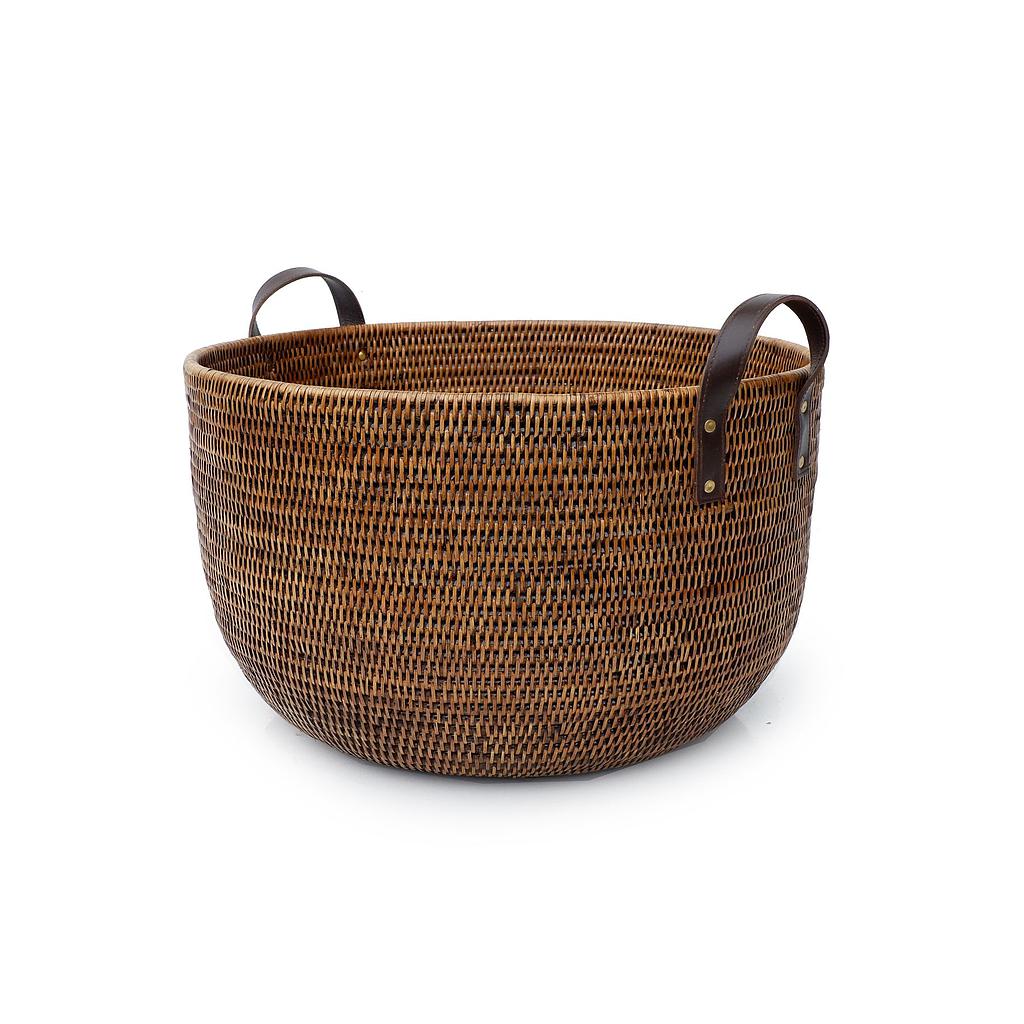 Coco Laundry with Leather Handles
