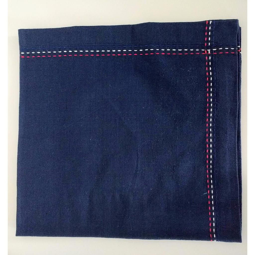 Cotton Napkin Navy/White