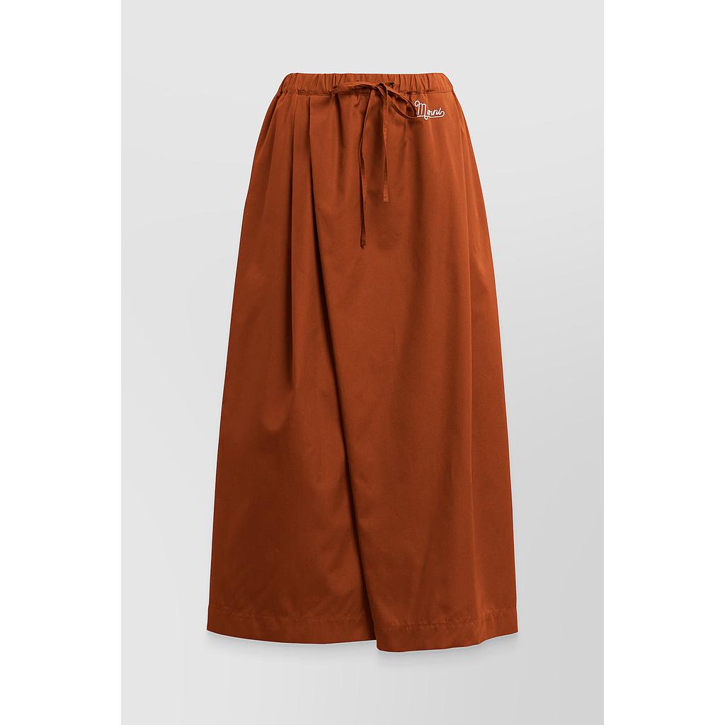 Cropped cotton karate pants