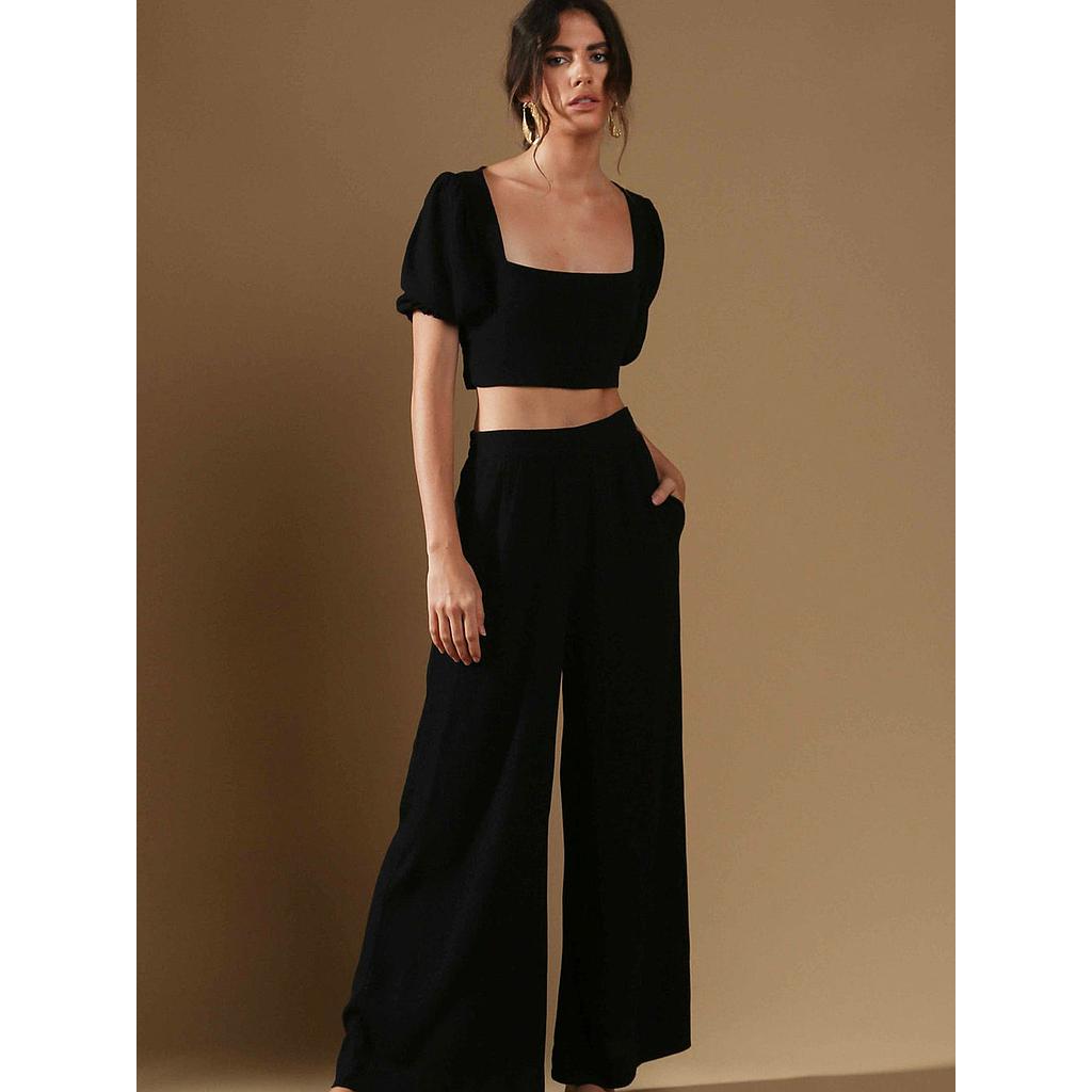Pantalon Palazzo Maria Noir