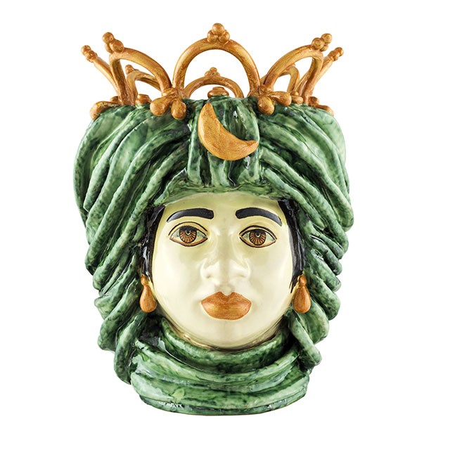 Vase  Couronne Vert - Femme - Giacomo Alessi