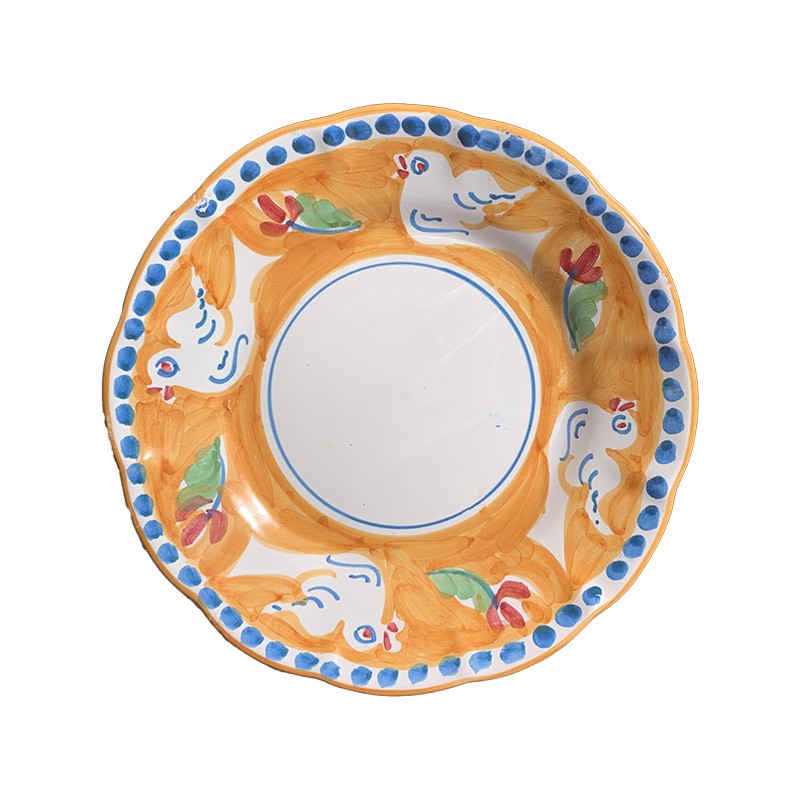 Assiette 21 cm Colombe Orange
