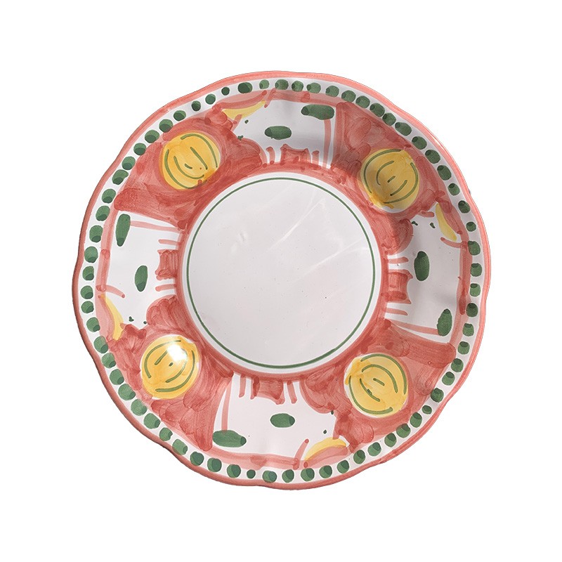 Assiette 21 cm Vache Rouge