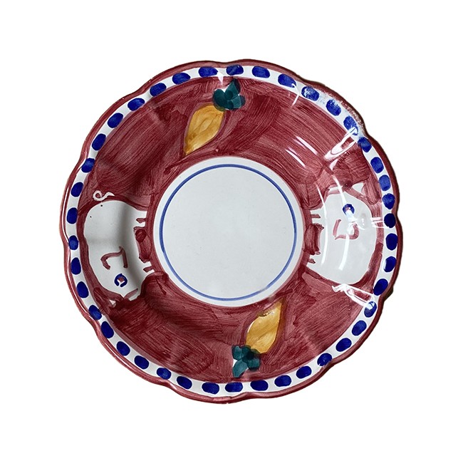 Assiette 16 cm Cochon Rouge