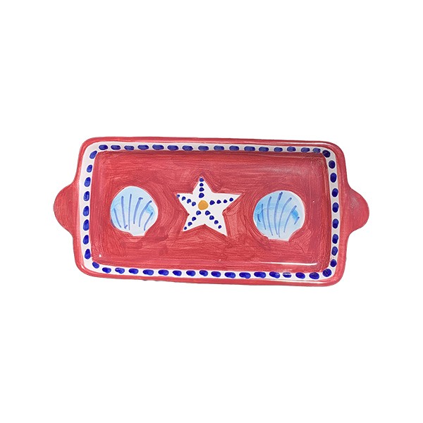 Plat rectangle Coquillage