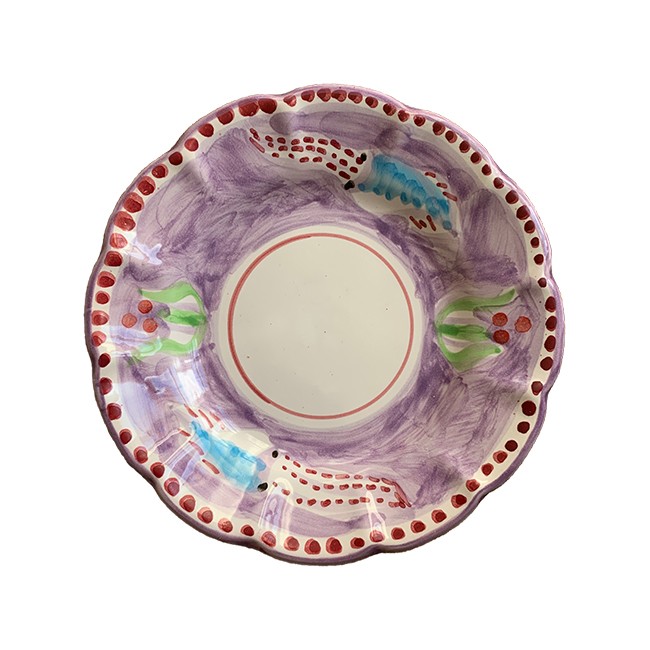 Assiette 16 cm Seiche Violette