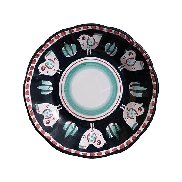 Assiette 16 cm Poule Noire