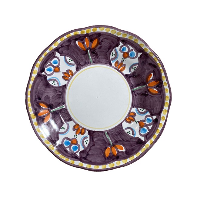 Assiette 21 cm Hibou Violet