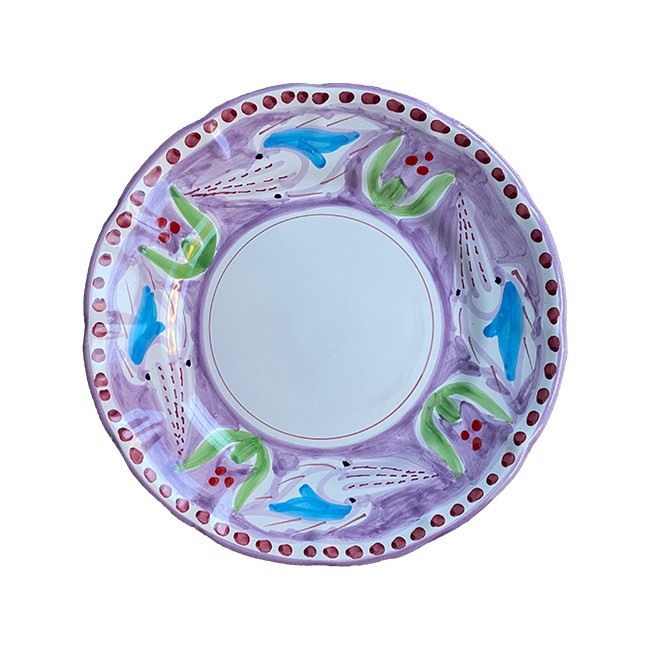 Assiette 25 cm Seiche Violette