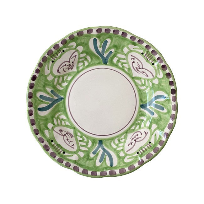 Assiette 21 cm Crabe Verte